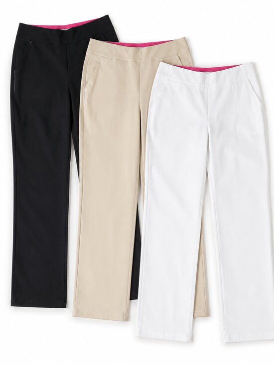 Gretchen Scott Designs Pants - Gretchen Scott 3pc Office Pull On High Waist Back Slit Ankle Pants Bundle Size S